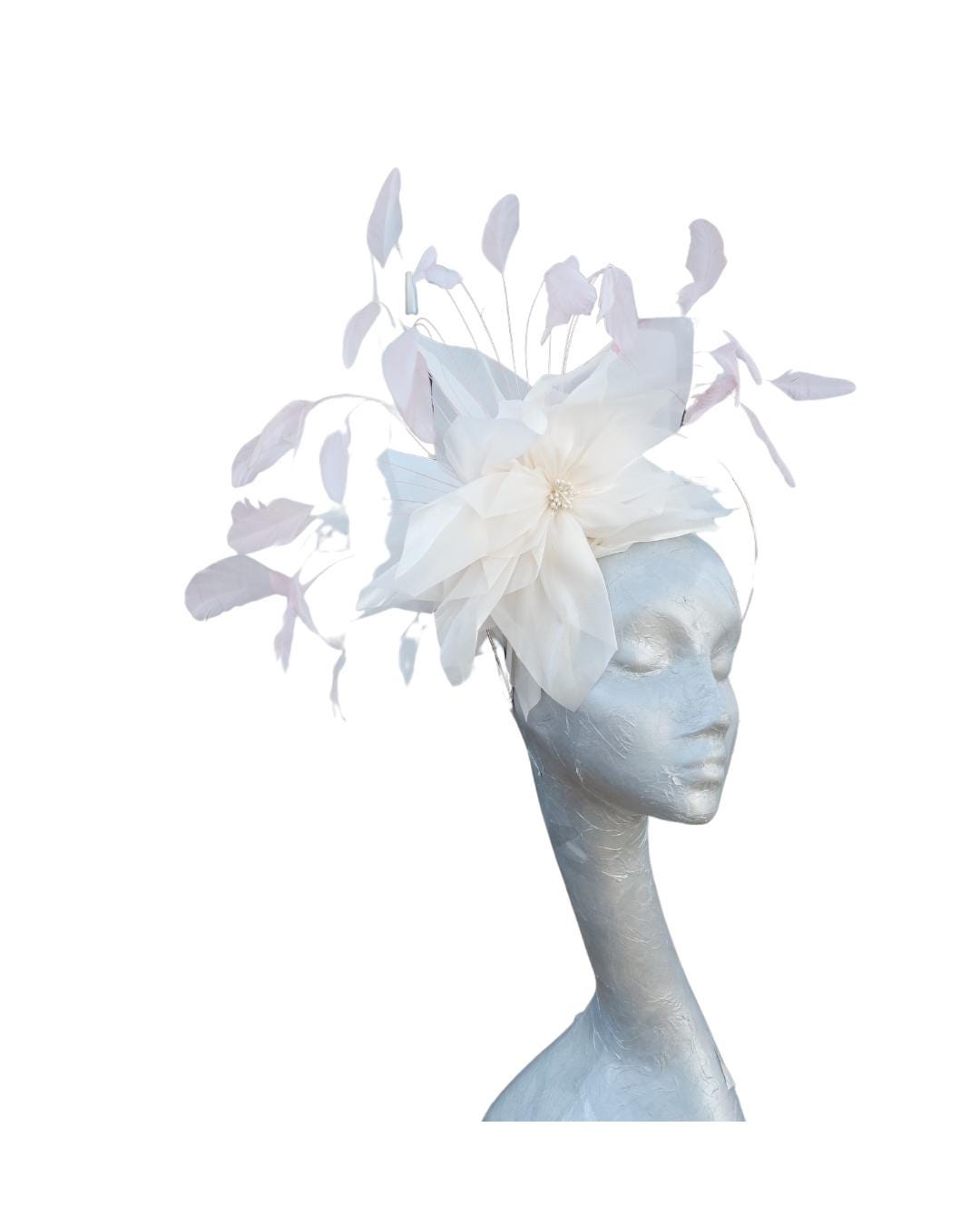 Dream Ivory & Pale Pink Fascinator