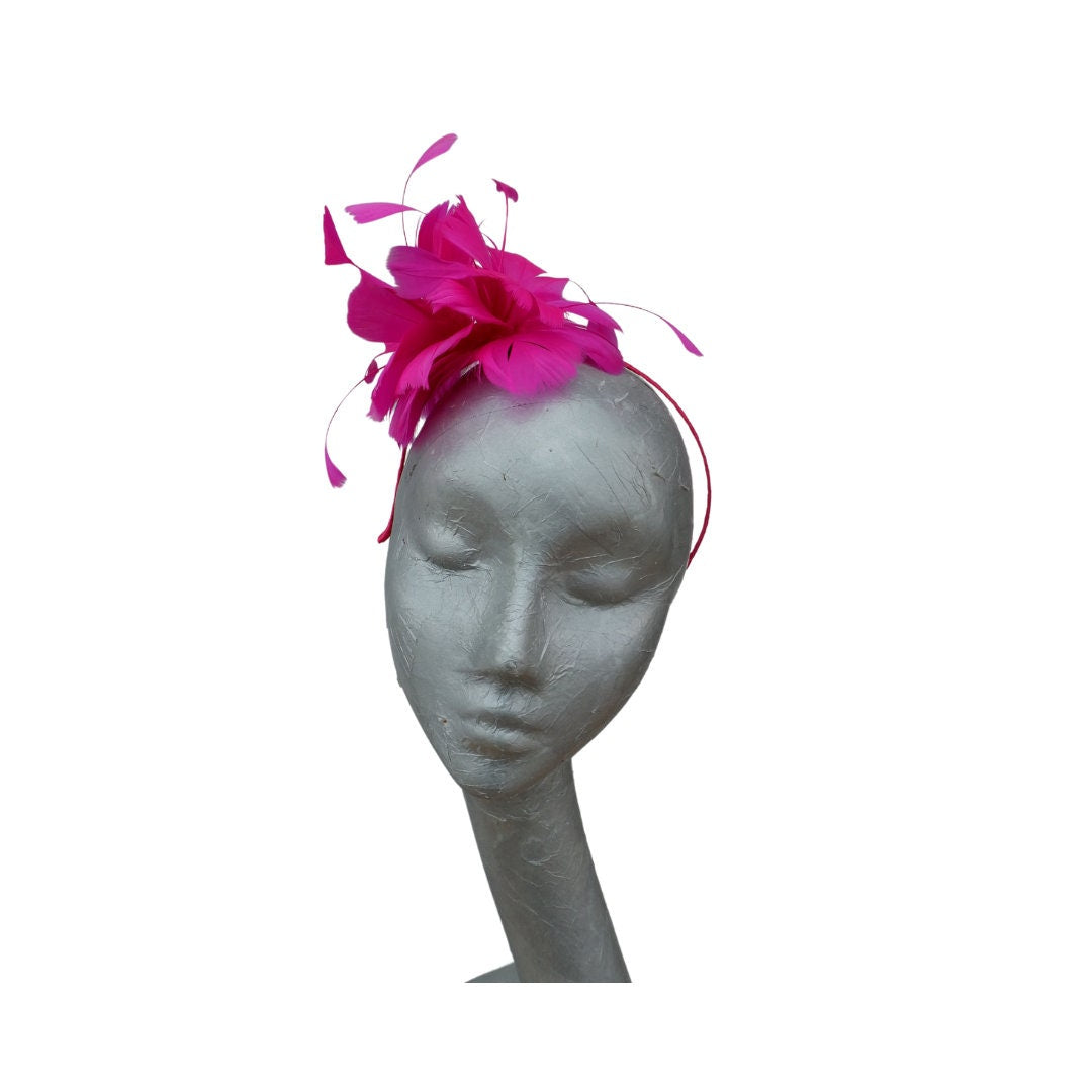 Feather Flower Fascinator 4 colours