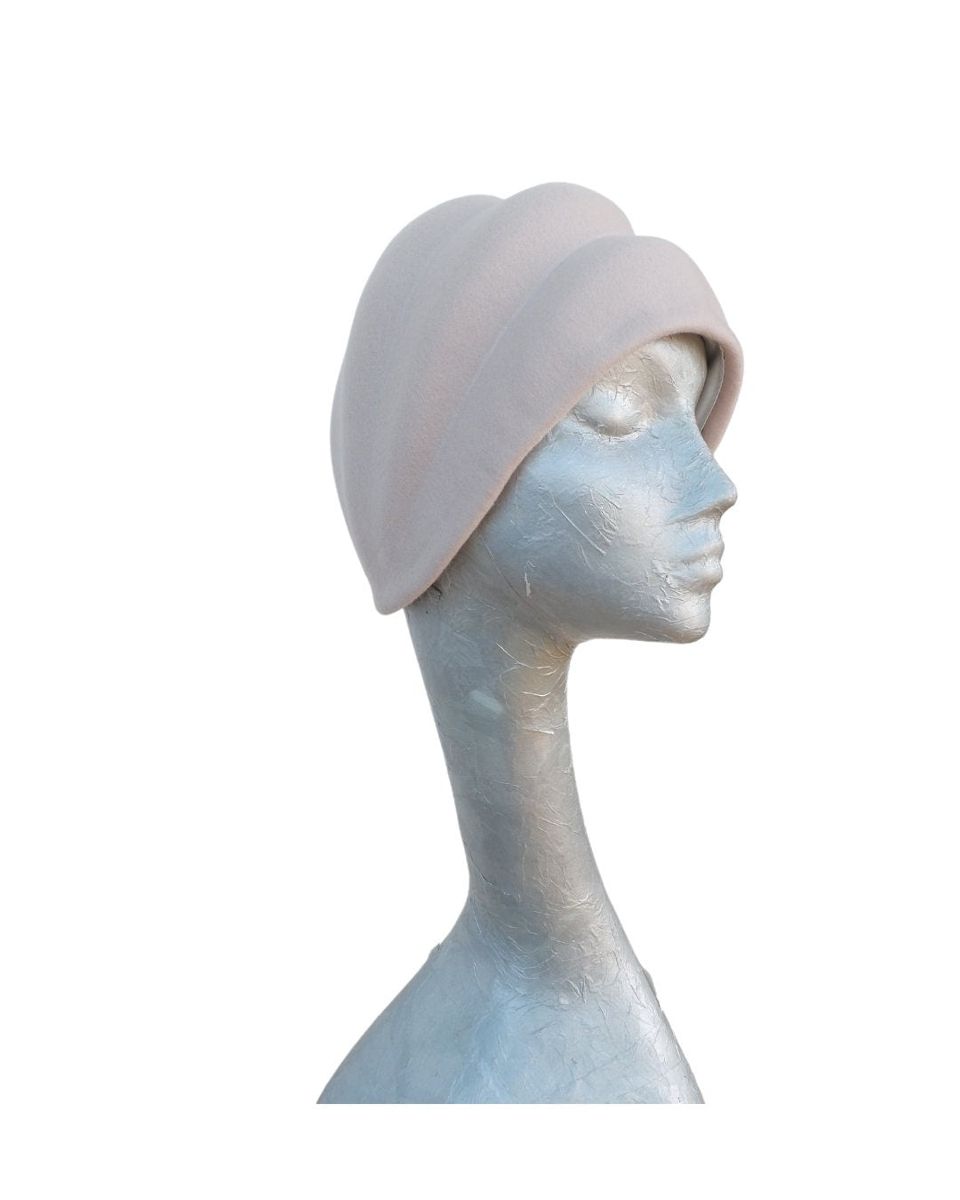 Ursula - Shell Pink (Beige) 20's Style Cloche Hat