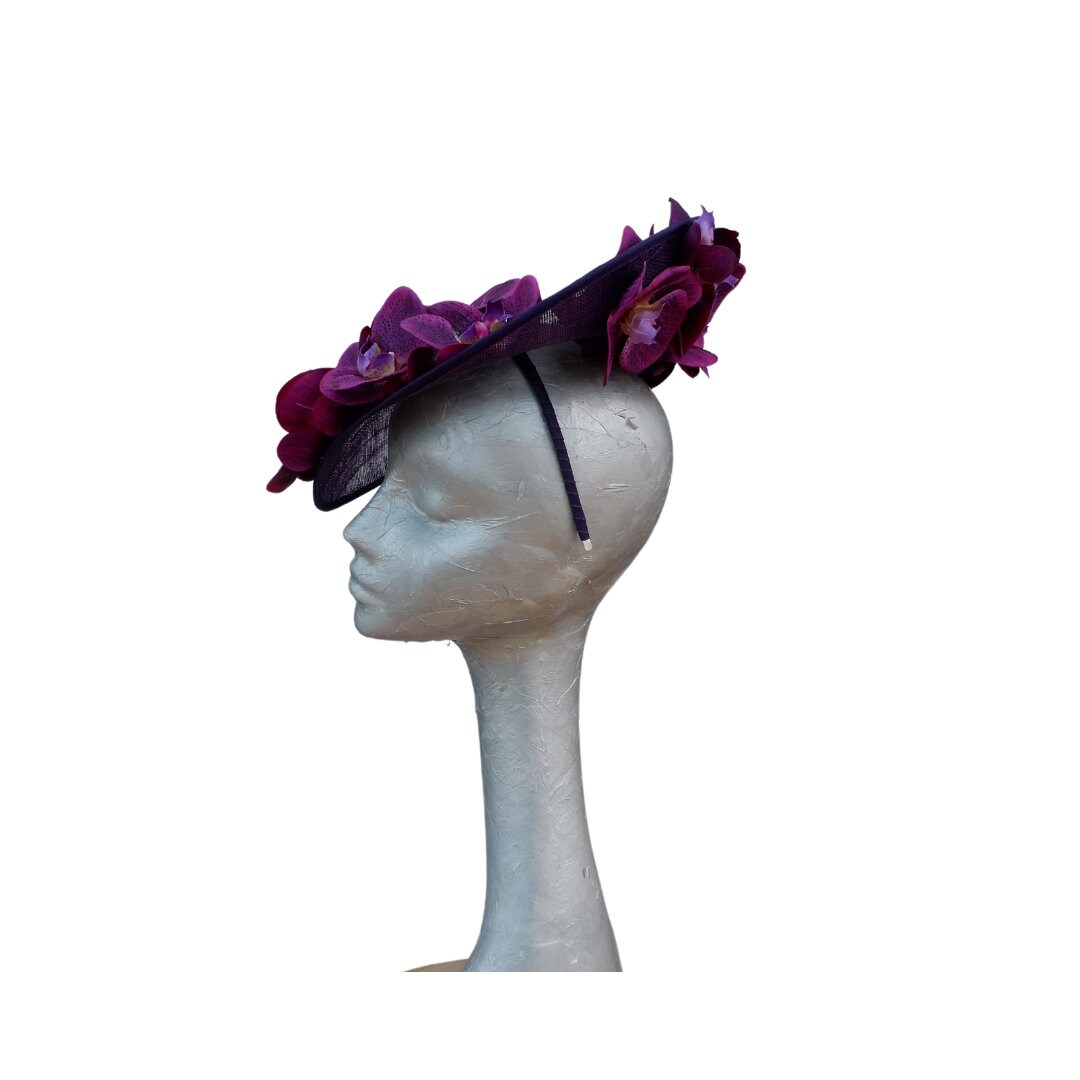 Orkney MK2 - Aubergine & Purple Hatinator with Real touch Orchids
