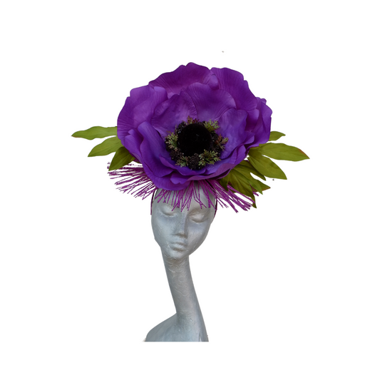 Bliss - Giant Anemone Purple Headpiece