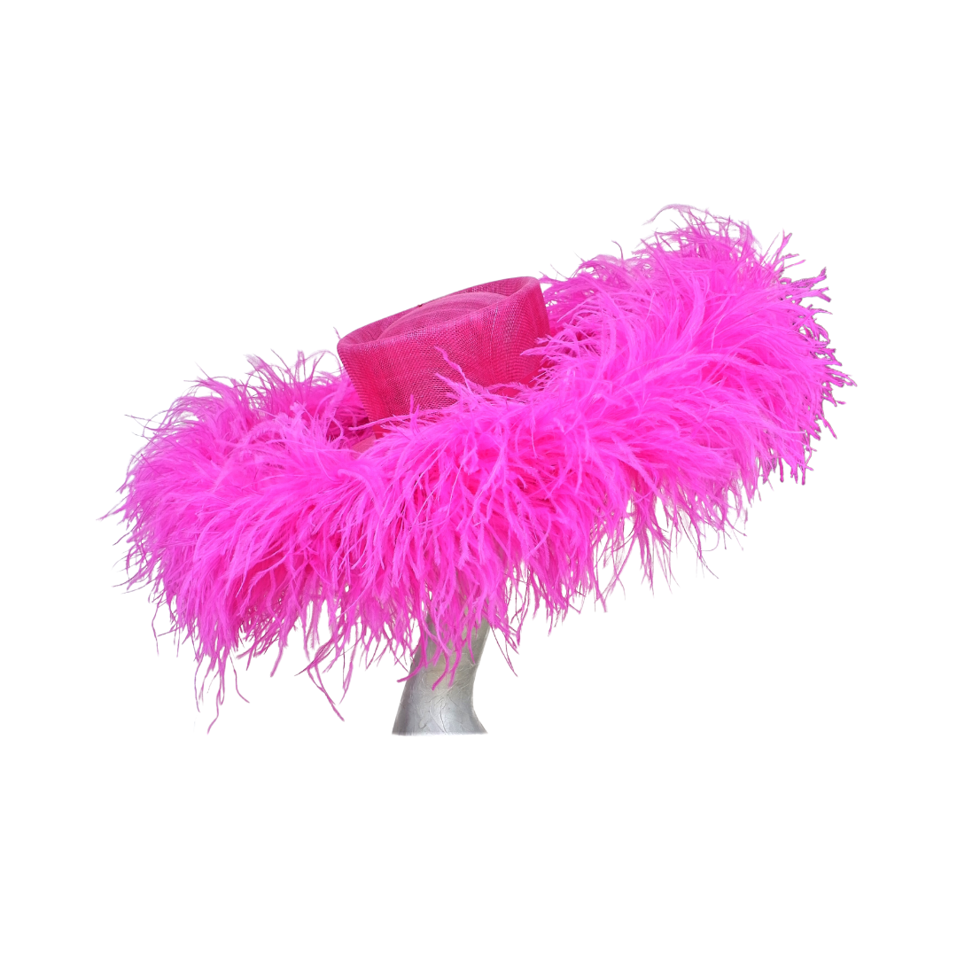 Emma - Extra large Ostrich Feather Hat