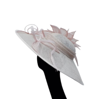 Willow Medium detailed 3 Tone Nude Sinamay fascinator