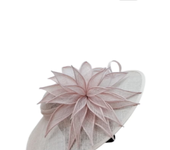 Willow Medium detailed 3 Tone Nude Sinamay fascinator