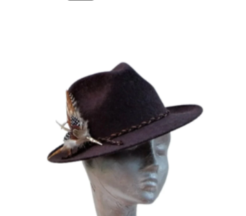 Iona - Chocolate Mix  Felt Trilby Hat