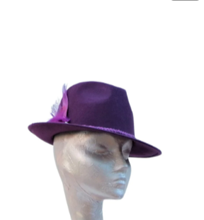 Hadley - Plum Felt Trilby Hat