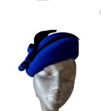 Raphael - Royal Blue Felt Beret