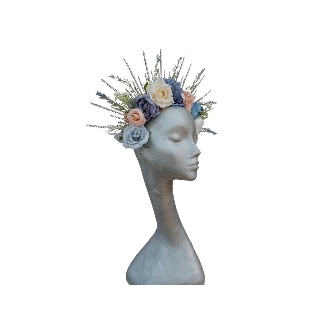 Kane - Floral & Crystal Headband