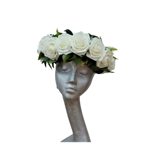 Rose - Floral Crown Ivory