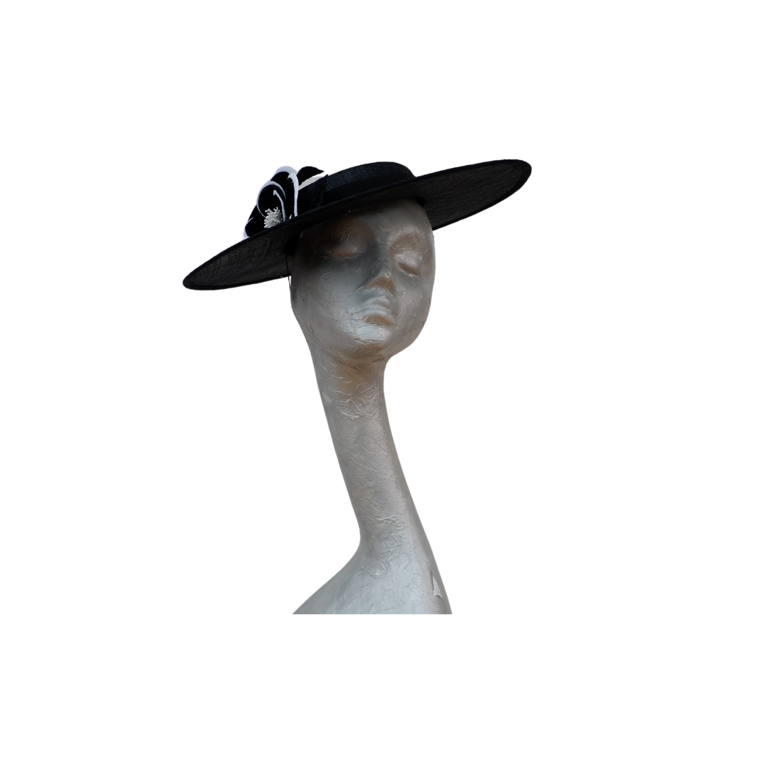 Sheldon - Black Boater hat