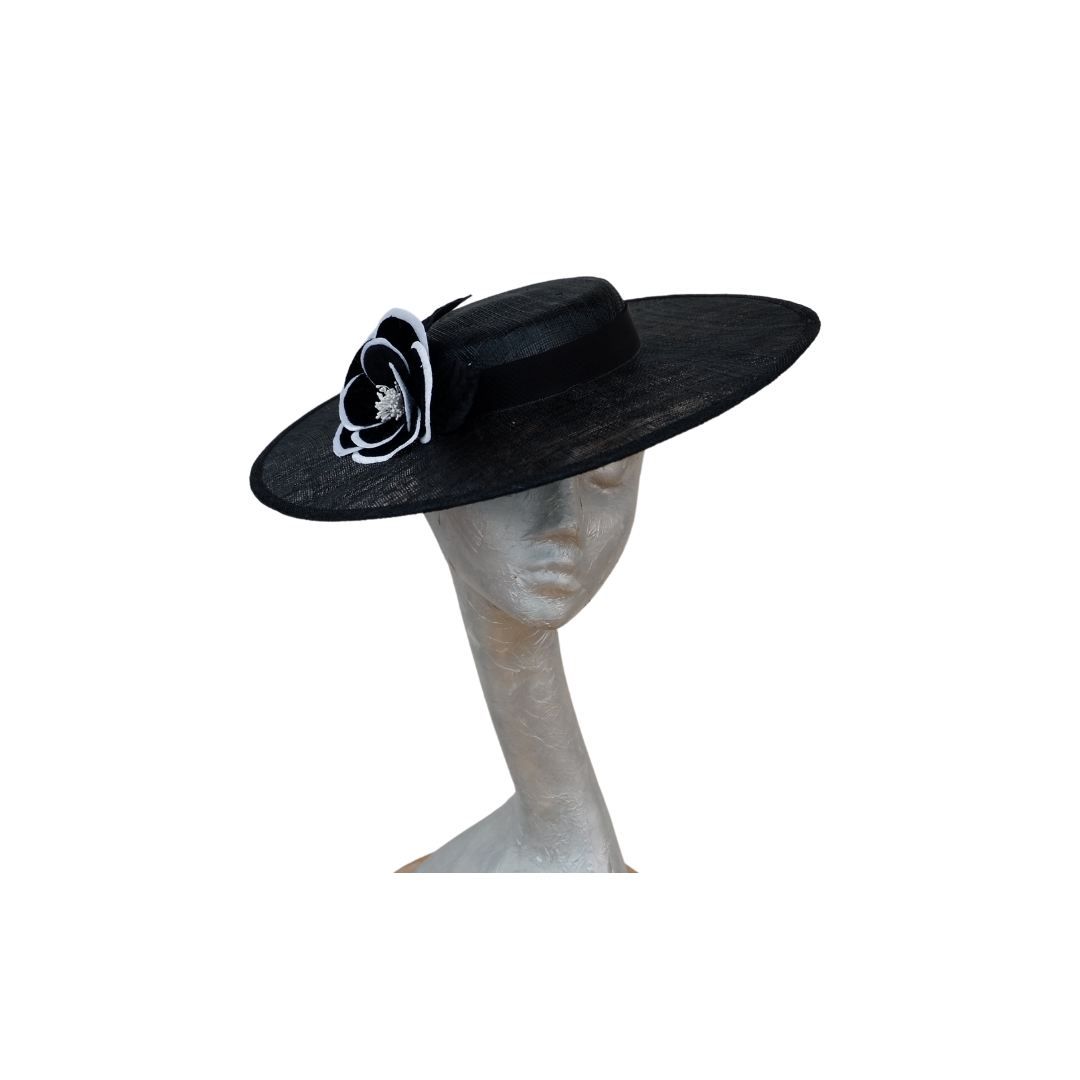 Sheldon - Black Boater hat