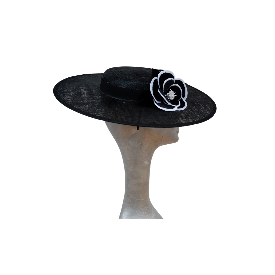 Sheldon - Black Boater hat