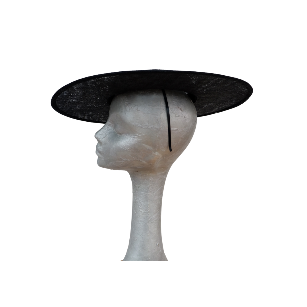 Sheldon - Black Boater hat