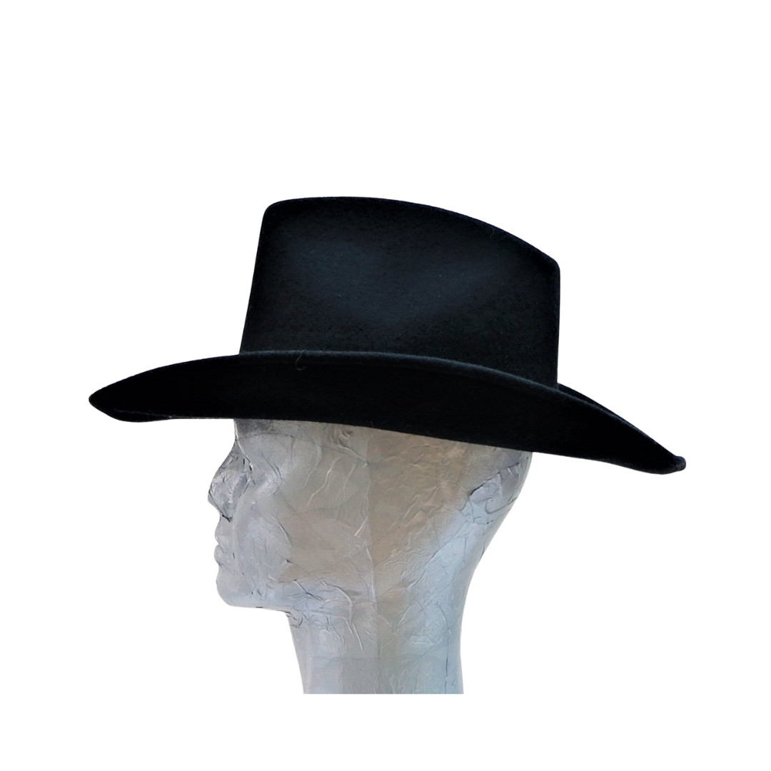 Texan Gentleman's 100% Wool Black Cowboy Hat