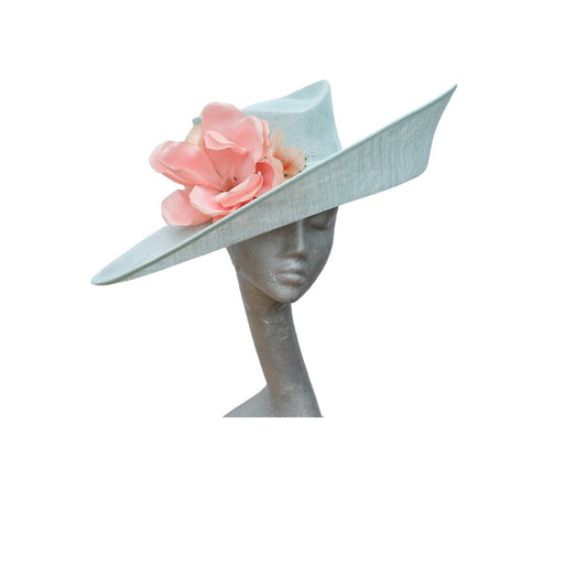 Molly - Duck Egg & Peach Hat