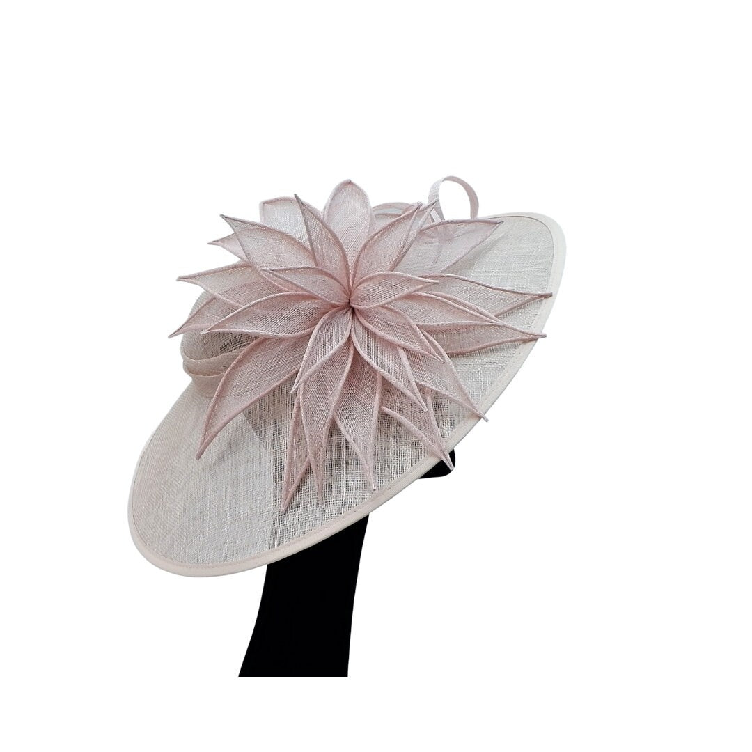 Willow Medium detailed 3 Tone Nude Sinamay fascinator