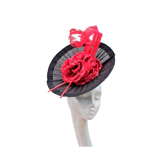 Missouri - Black & Red Buntal Headpiece