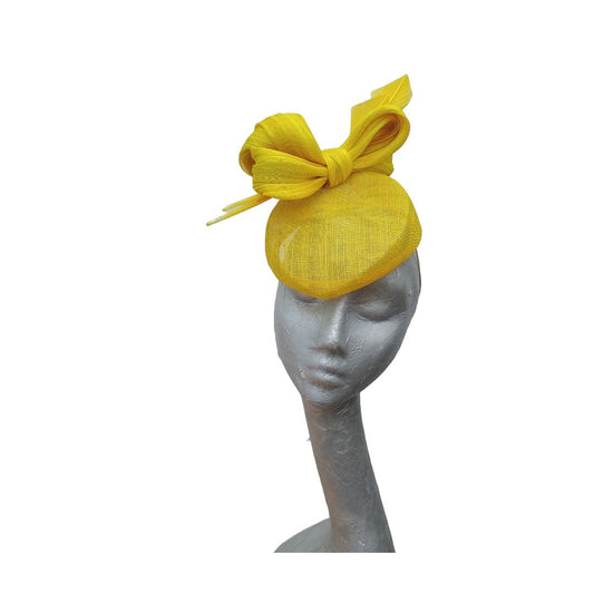 Sicily - Yellow pillbox hat