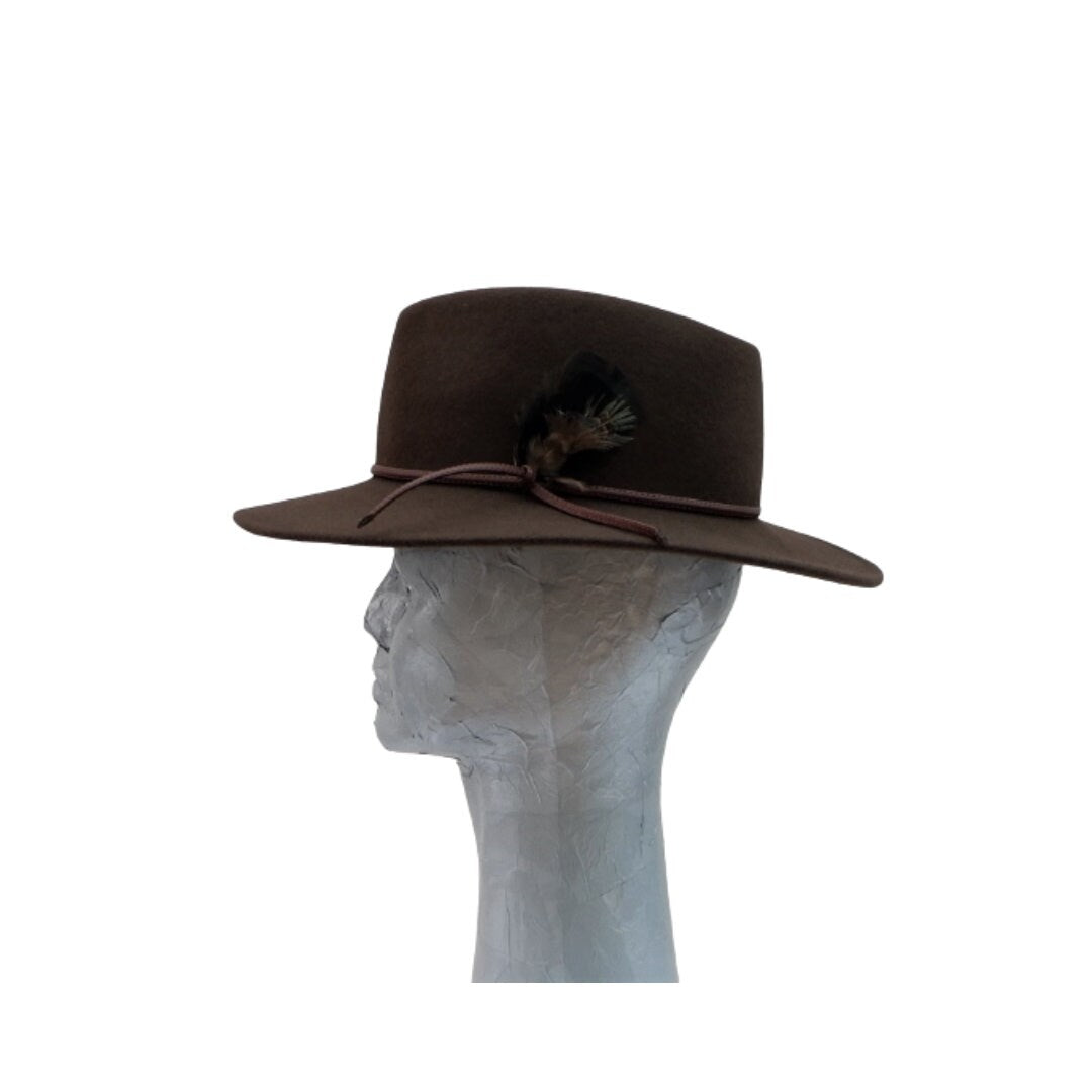 Verona - Gentleman's 100% Wool Brown Fedora