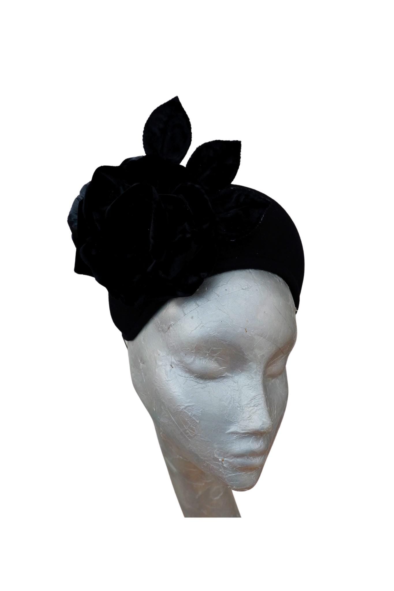 Witton - Black Felt & Velvet crown