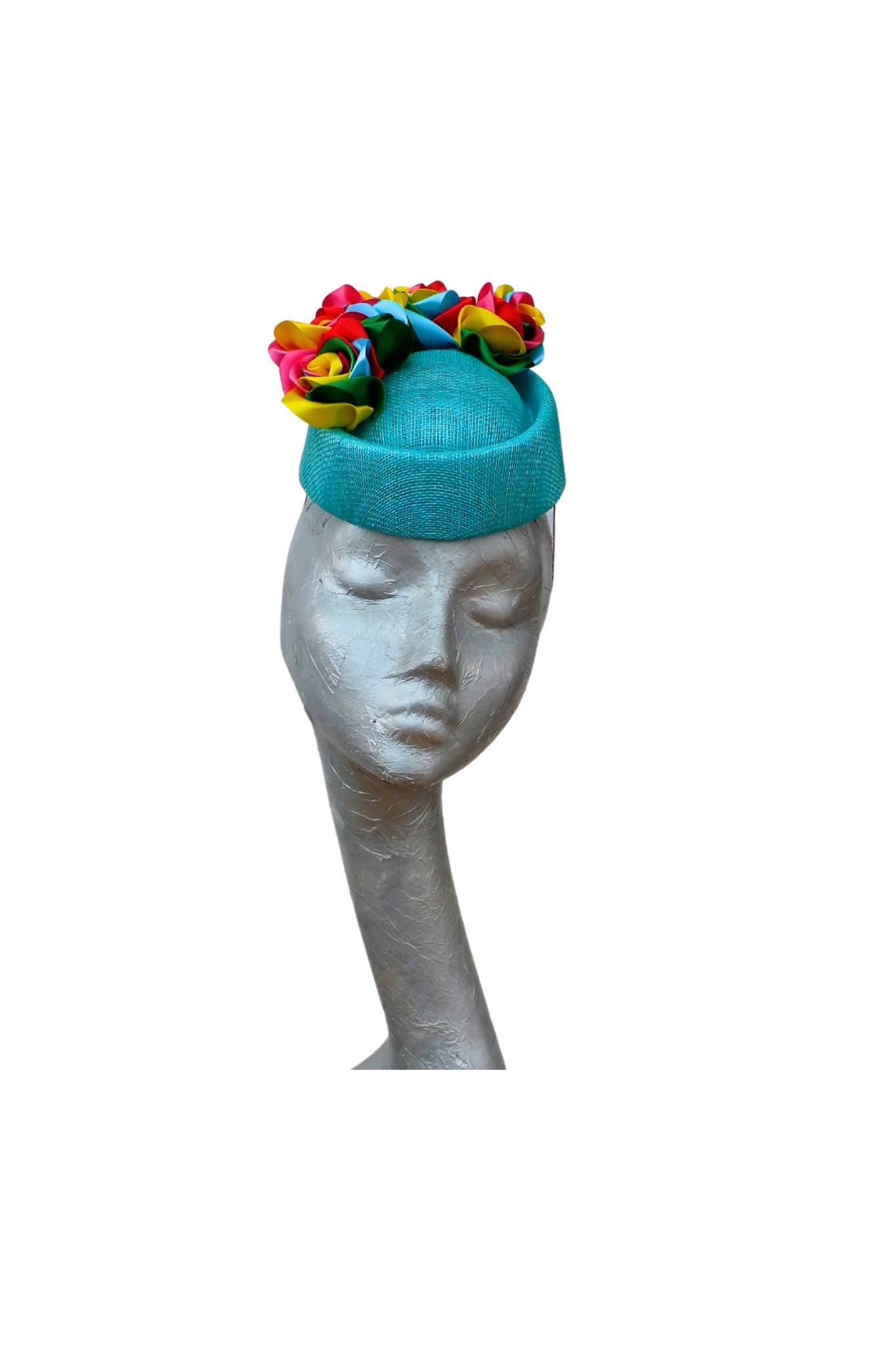 Laycock - Turquoise & Rainbow Pillbox