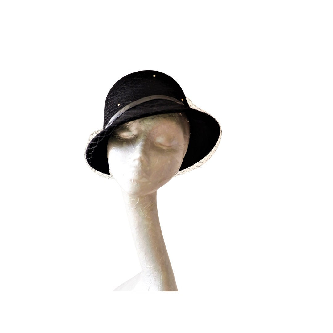 Belle - Black felt Bell Hat