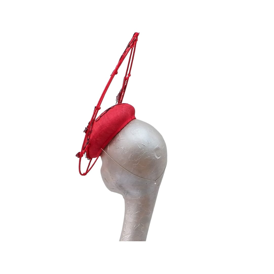 Blossom Red Cocktail Headpiece