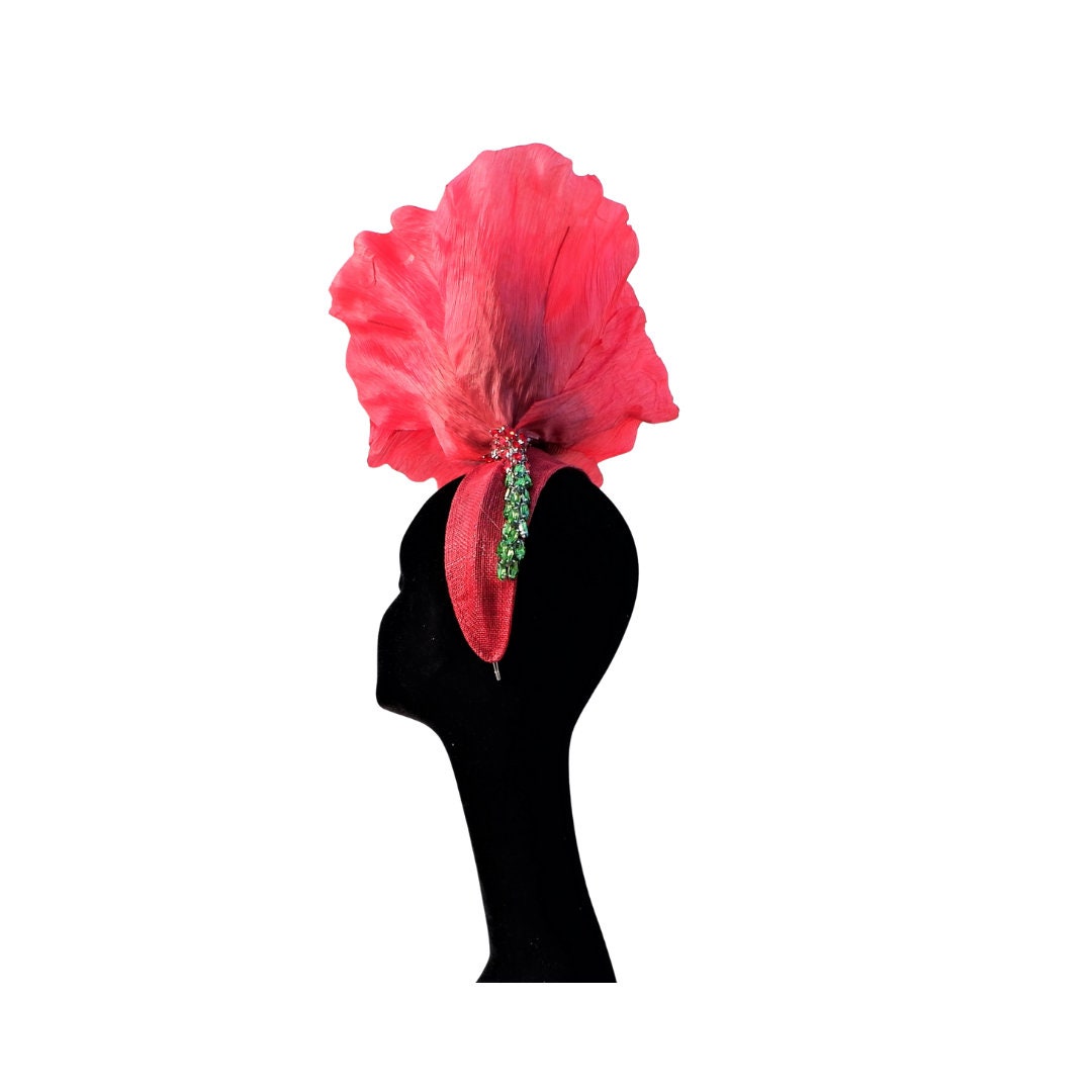 Papaver - Giant over sized Oriental Poppy Headpiece