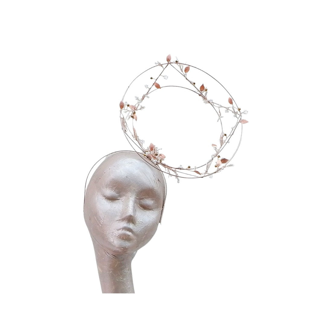 Vine - Rose Gold Wire Fascinator