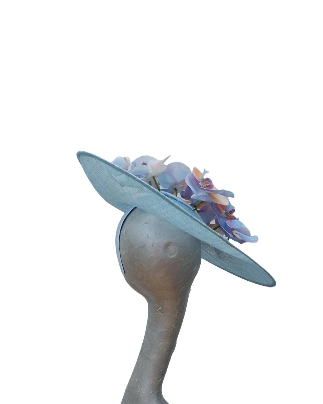Argyle Pale Blue & Peach Hatinator