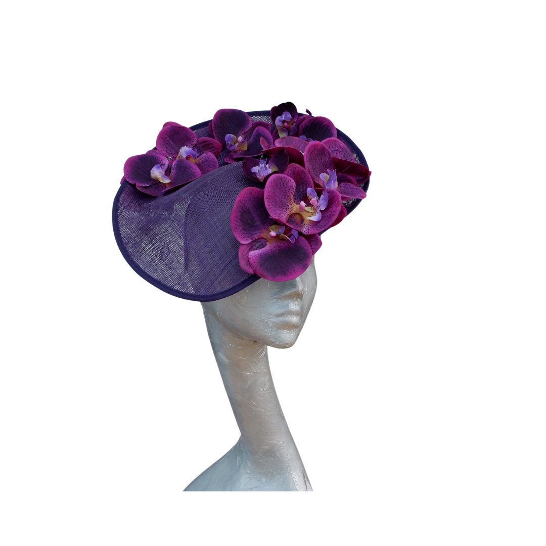 Orkney MK2 - Aubergine & Purple Hatinator with Real touch Orchids