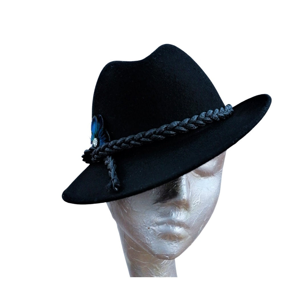 Marie- Tilted Felt Trilby Hat