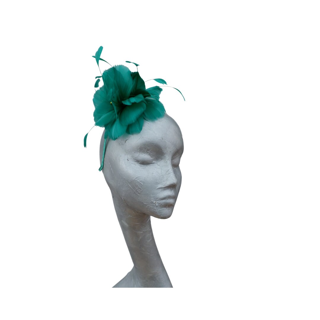 Feather Flower Fascinator 4 colours