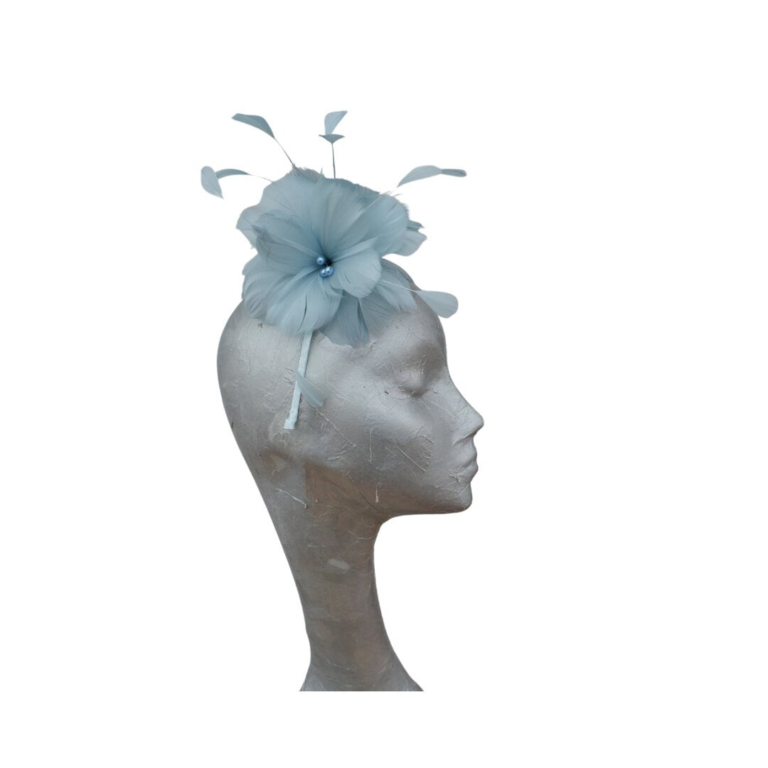 Feather Flower Fascinator 4 colours