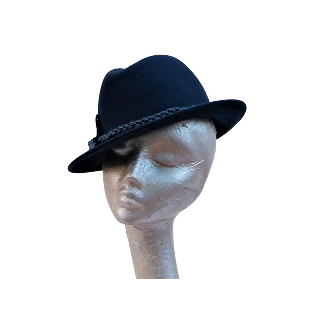 Marie- Tilted Felt Trilby Hat