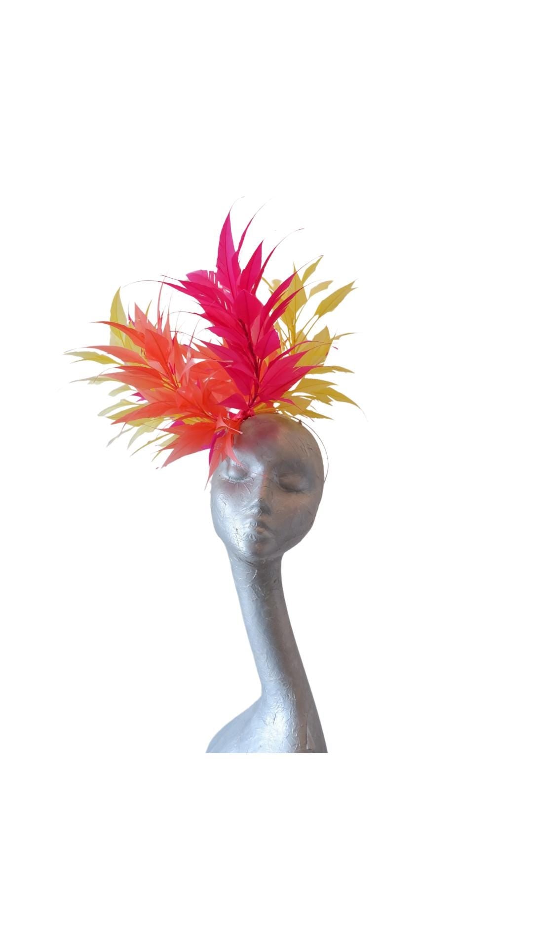 Hawaii - Tropical feather Fascinator