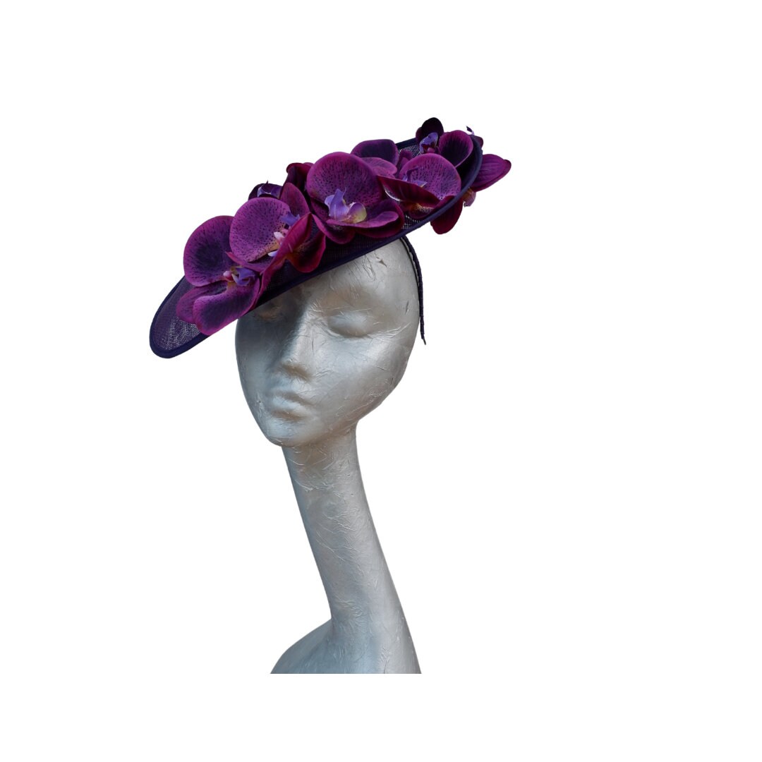 Orkney MK2 - Aubergine & Purple Hatinator with Real touch Orchids