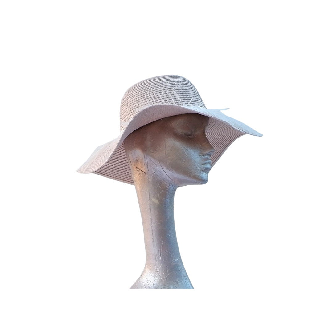 Nude Pink Straw Summer hat by Hats2go