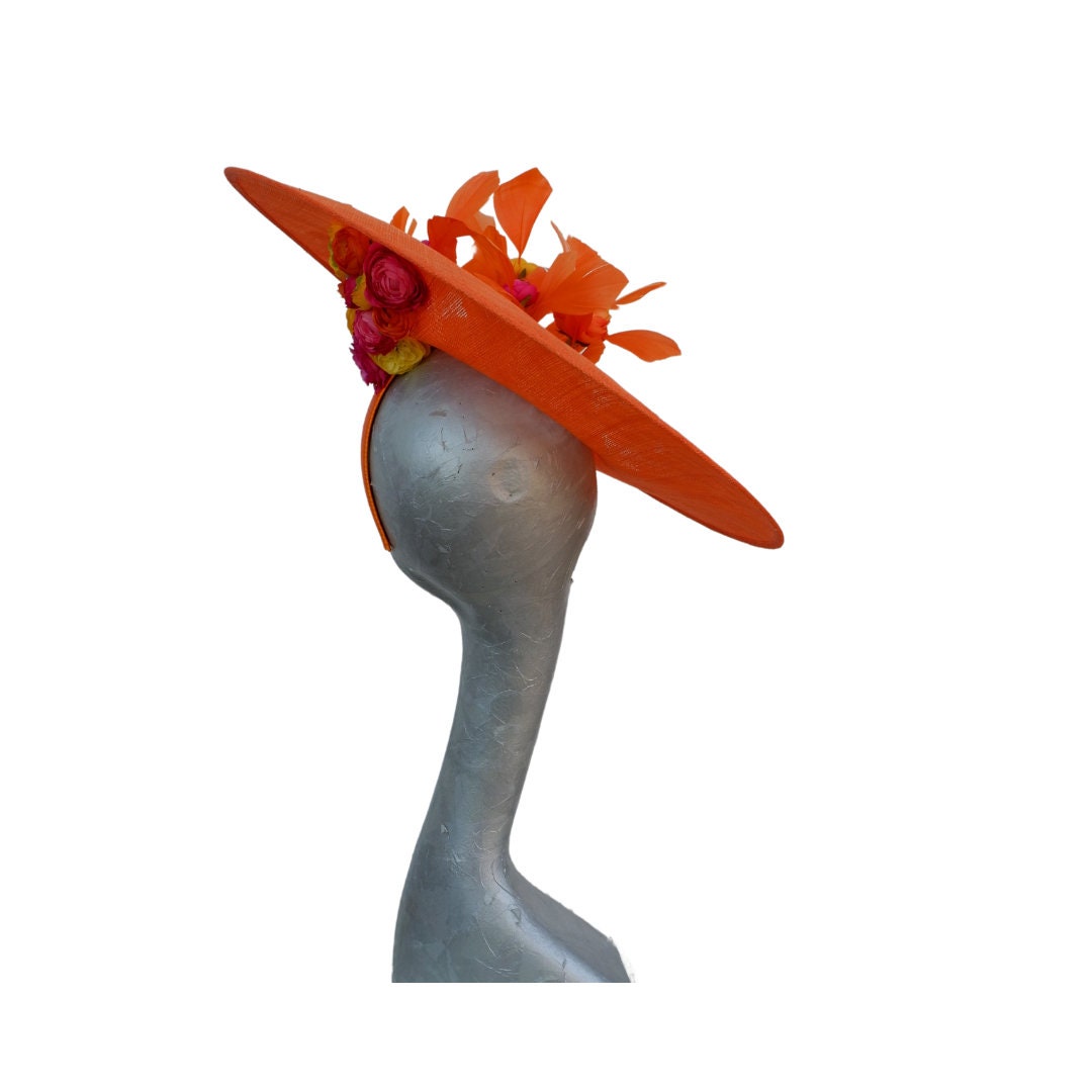 Ranunculus - Orange Sinamay Hatinator