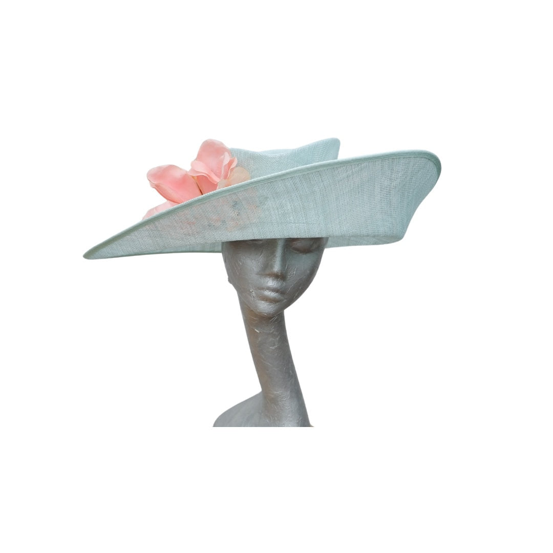 Molly - Duck Egg & Peach Hat