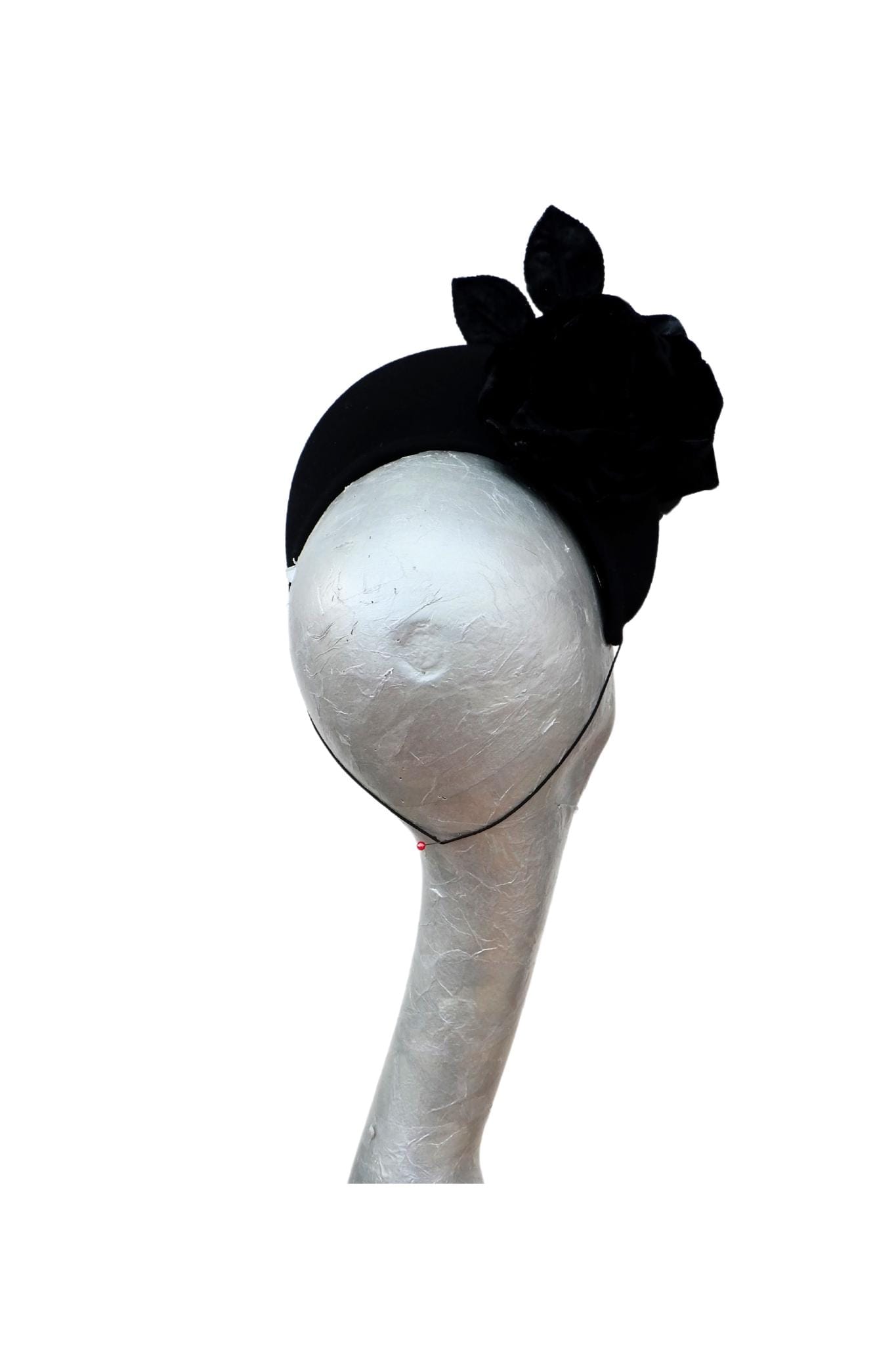 Witton - Black Felt & Velvet crown