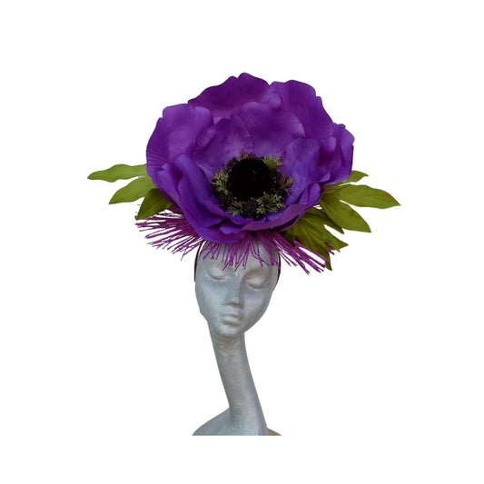 Bliss - Giant Anemone Purple Headpiece