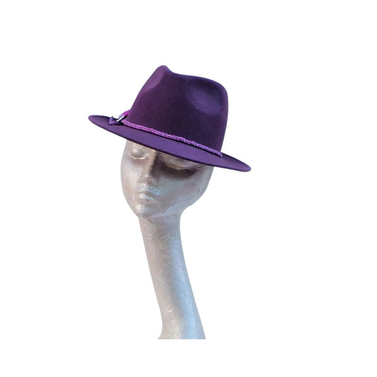 Hadley - Plum Felt Trilby Hat