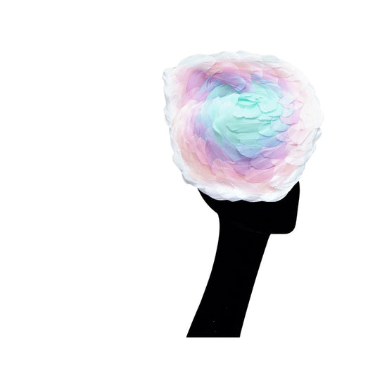 Emilie - Stunning Multicoloured Graduated Pastel feather fascinator/hatinator by Hats2go