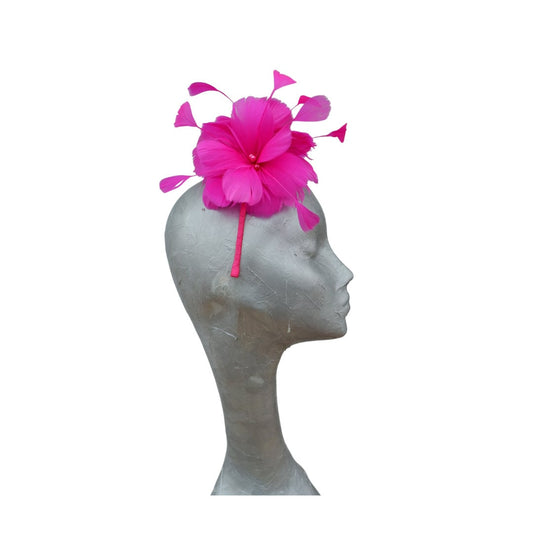 Feather Flower Fascinator 4 colours