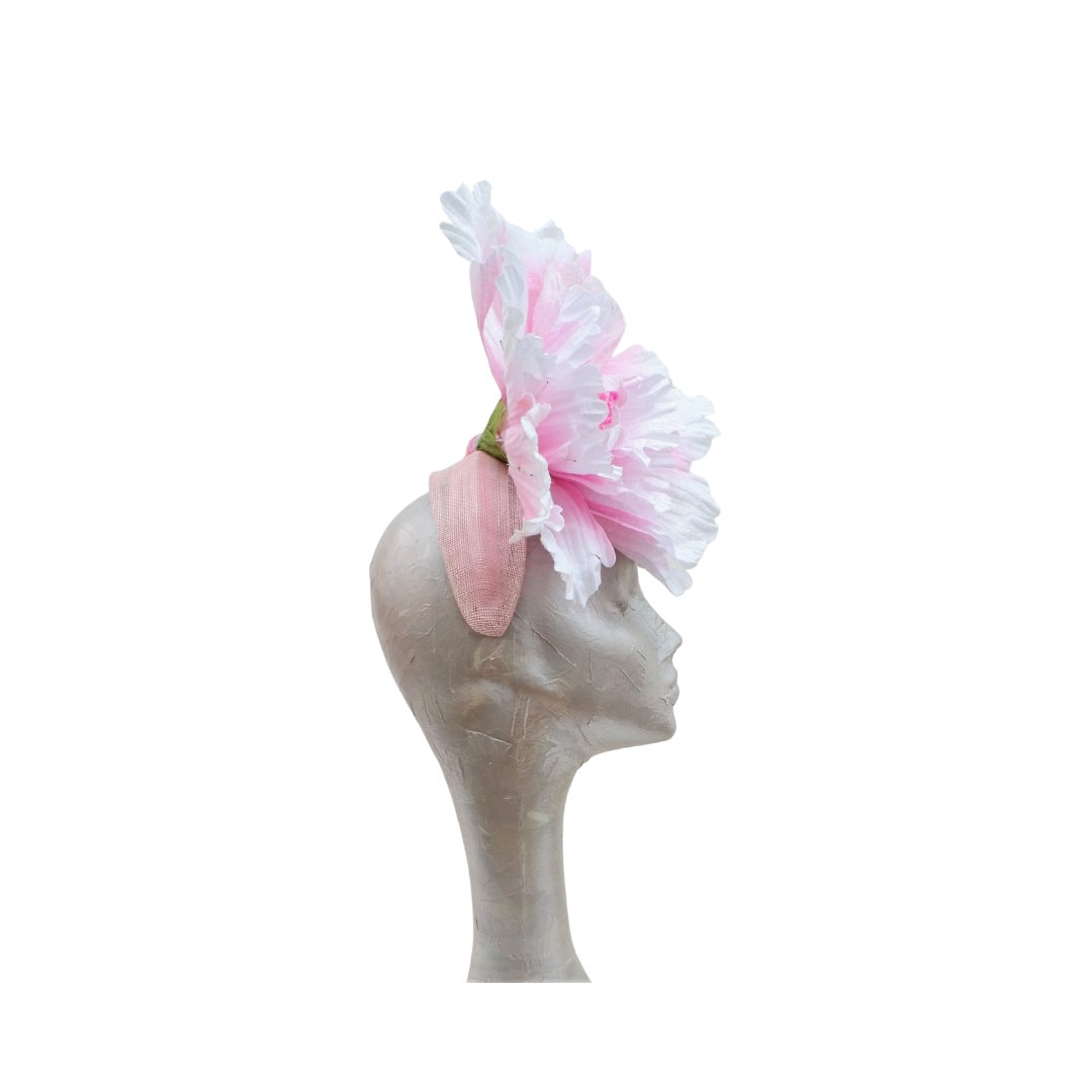 Peony - 30cm Peony Fascinator Pink