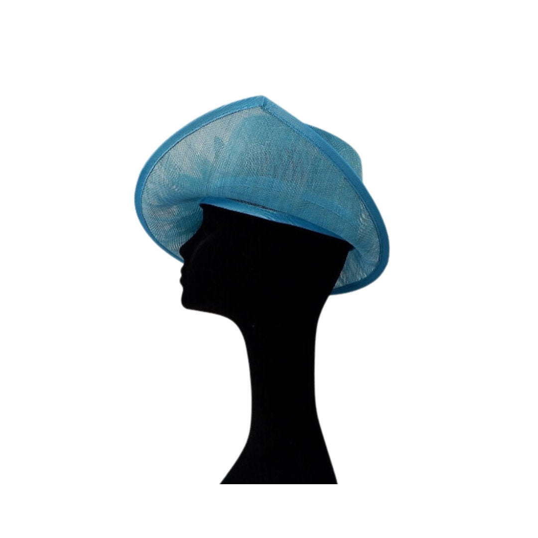Venus -  Stunning feature hat In Two Tone Kingfisher