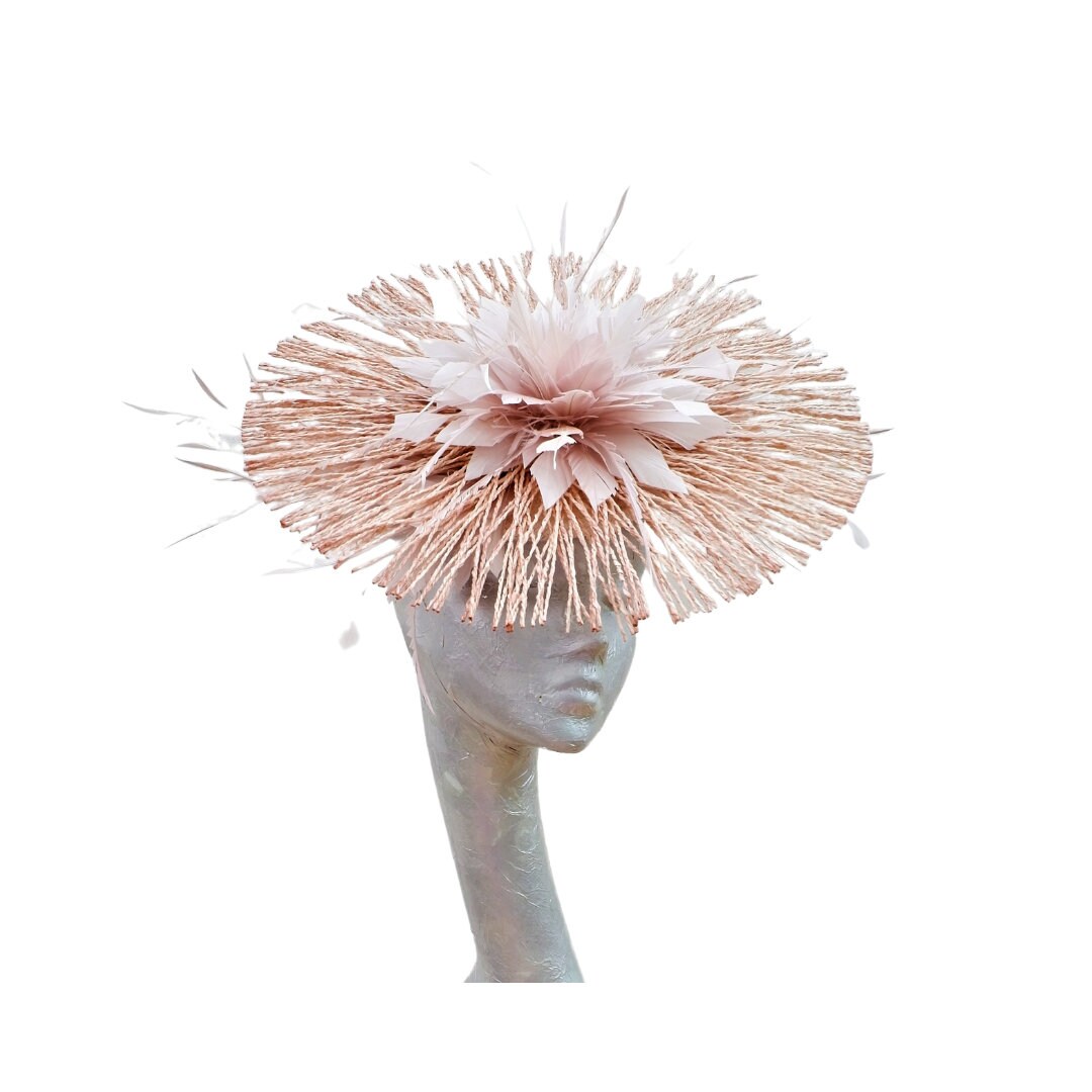 Madeline- Nude Feature Fascinator