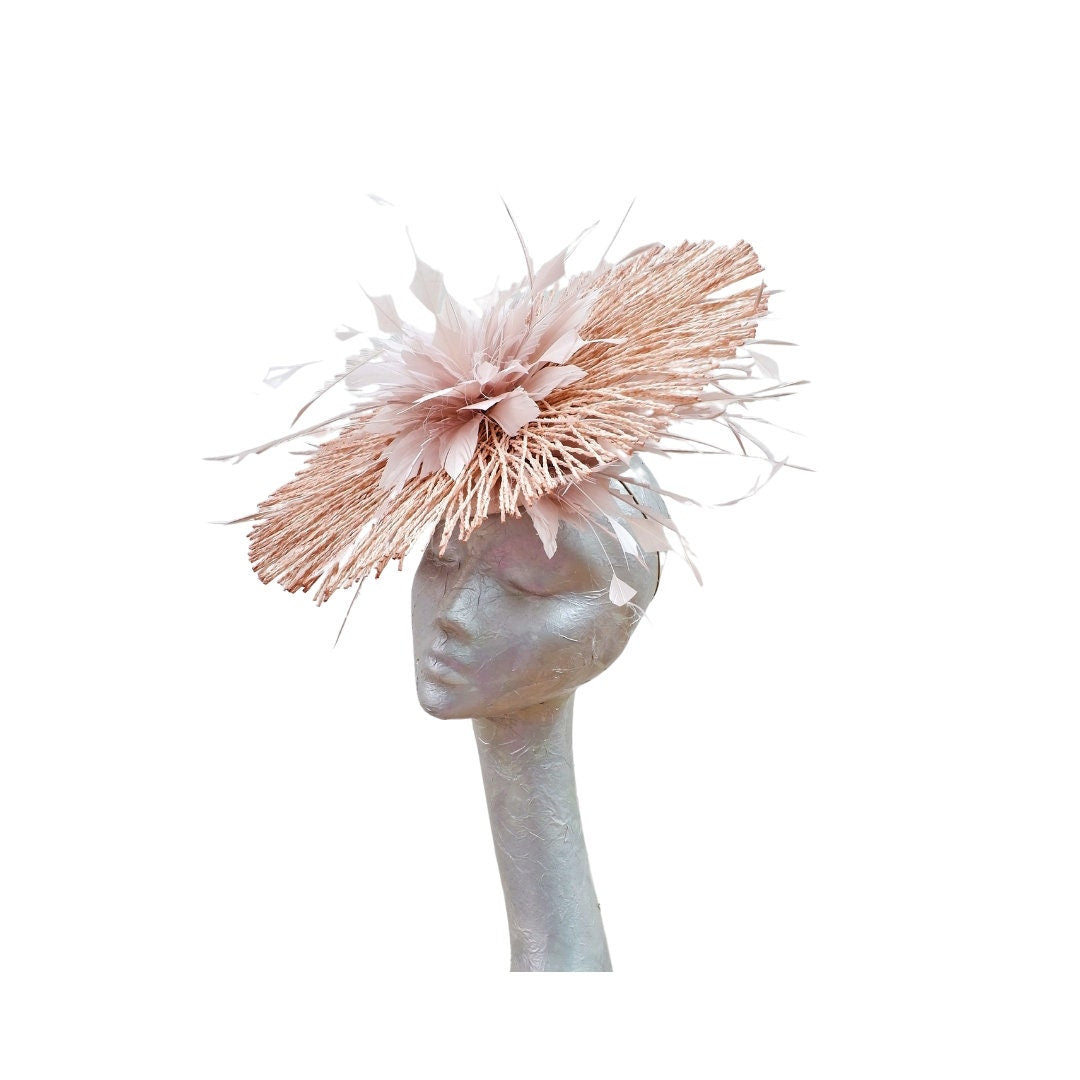 Madeline- Nude Feature Fascinator