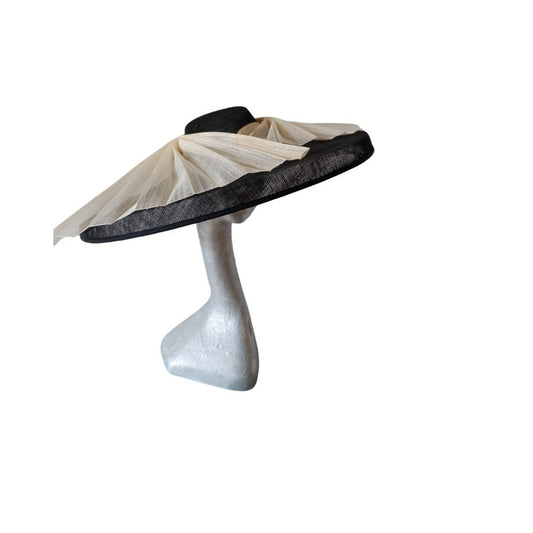 Danbury - Black & Ivory large Hat
